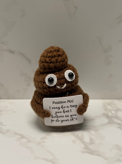 Handmade Crochet Positivity Plush – Uplifting Gifts & Home Décor by CraftnCrumble LLC