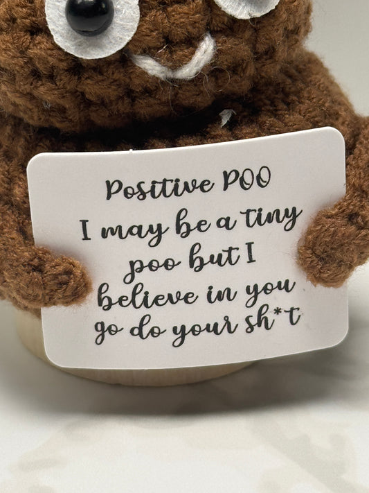 Handmade Crochet Positivity Plush – Uplifting Gifts & Home Décor by CraftnCrumble LLC
