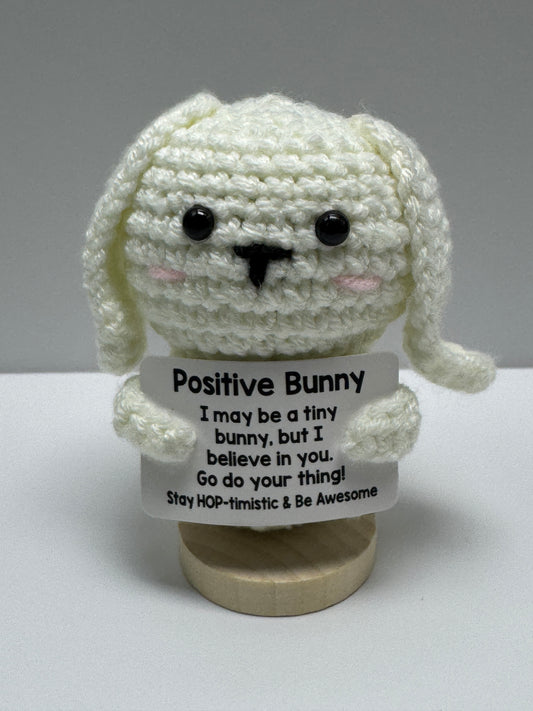 Handmade Crochet Positivity Plush – Uplifting Gifts & Home Décor by CraftnCrumble LLC