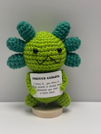 Handmade Crochet Positivity Plush – Uplifting Gifts & Home Décor by CraftnCrumble LLC