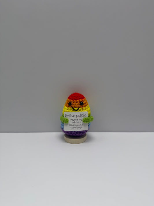Handmade Crochet Positivity Plush – Uplifting Gifts & Home Décor by CraftnCrumble LLC