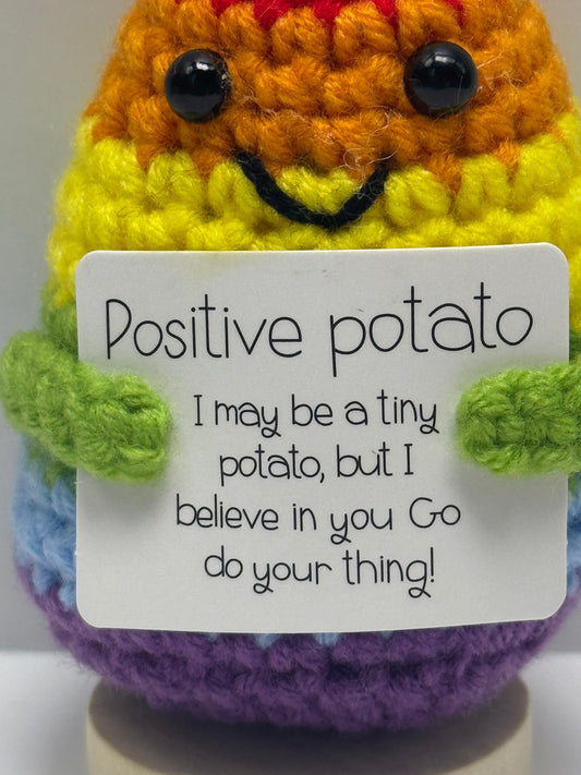 Handmade Crochet Positivity Plush – Uplifting Gifts & Home Décor by CraftnCrumble LLC