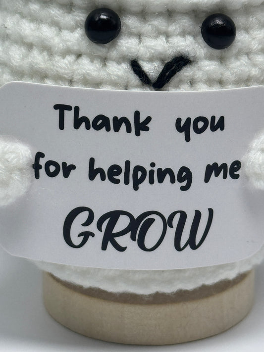 Handmade Crochet Positivity Plush – Uplifting Gifts & Home Décor by CraftnCrumble LLC