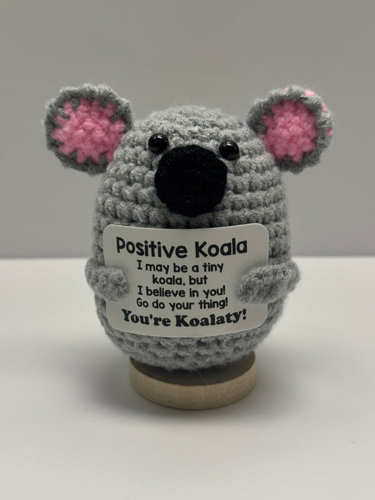 Handmade Crochet Positivity Plush – Uplifting Gifts & Home Décor by CraftnCrumble LLC