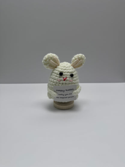 Handmade Crochet Positivity Plush – Uplifting Gifts & Home Décor by CraftnCrumble LLC