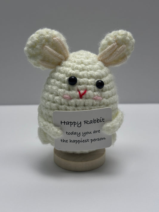 Handmade Crochet Positivity Plush – Uplifting Gifts & Home Décor by CraftnCrumble LLC