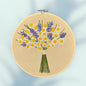 Hand Embroidered Lavender & Daisy Hoop Art | Cottagecore Wall Decor by CraftnCrumble LLC