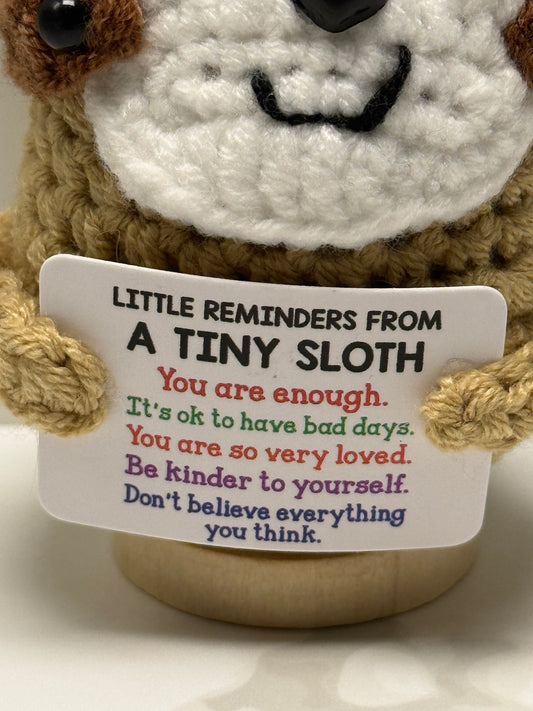 Handmade Crochet Positivity Plush – Uplifting Gifts & Home Décor by CraftnCrumble LLC