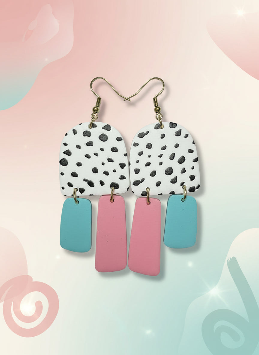 Dalmatian earrings