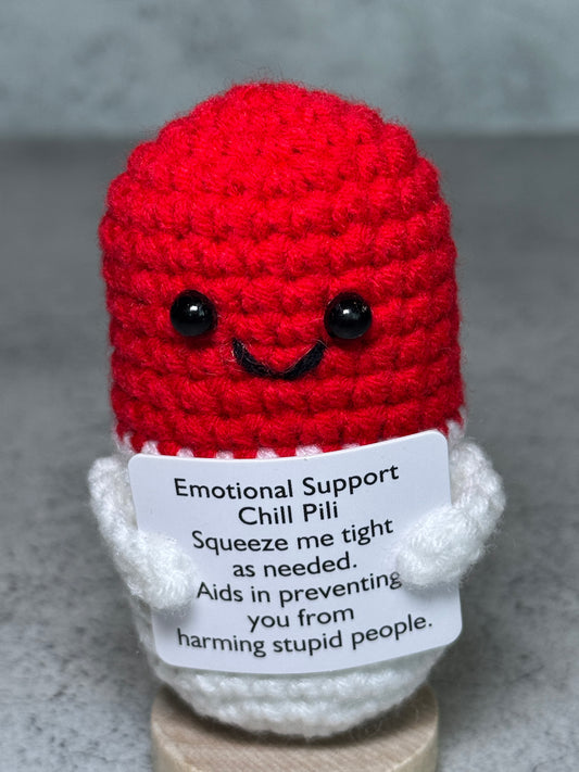 Handmade Crochet Positivity Plush – Uplifting Gifts & Home Décor by CraftnCrumble LLC