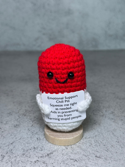 Handmade Crochet Positivity Plush – Uplifting Gifts & Home Décor by CraftnCrumble LLC