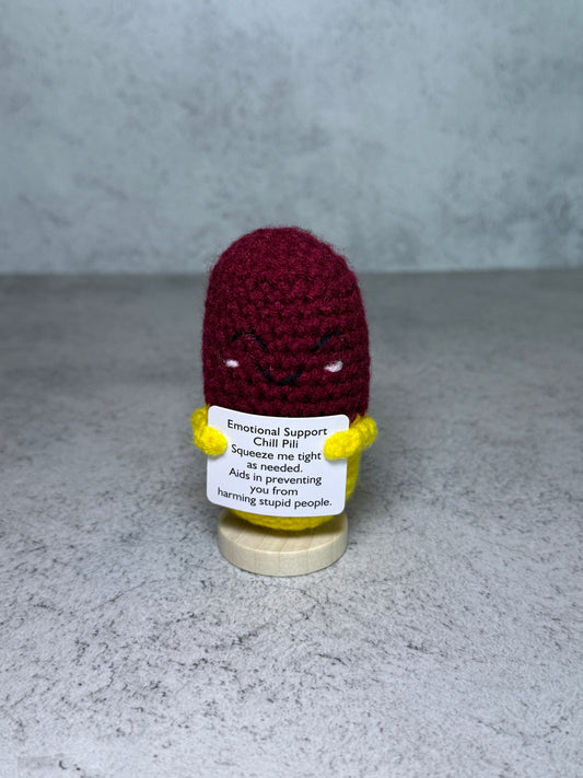 Handmade Crochet Positivity Plush – Uplifting Gifts & Home Décor by CraftnCrumble LLC