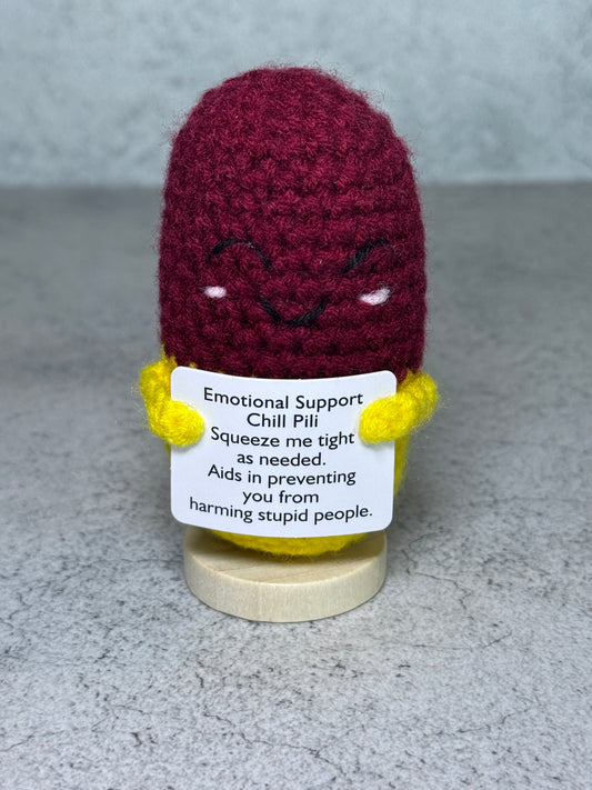 Handmade Crochet Positivity Plush – Uplifting Gifts & Home Décor by CraftnCrumble LLC