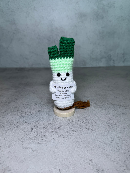 Handmade Crochet Positivity Plush – Uplifting Gifts & Home Décor by CraftnCrumble LLC