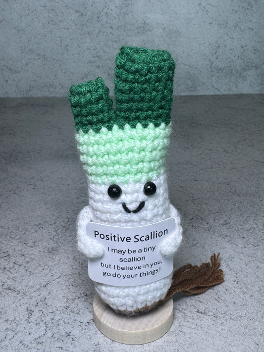 Handmade Crochet Positivity Plush – Uplifting Gifts & Home Décor by CraftnCrumble LLC