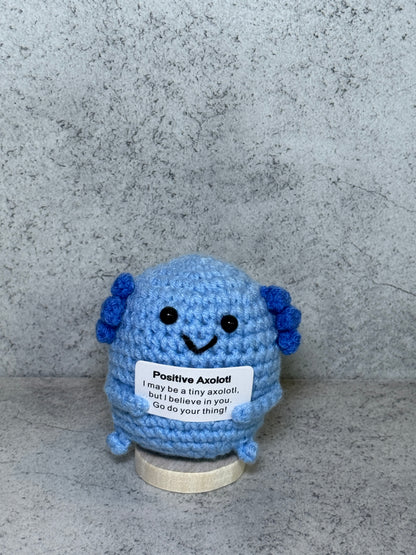 Handmade Crochet Positivity Plush – Uplifting Gifts & Home Décor by CraftnCrumble LLC