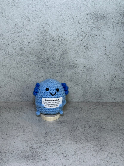 Handmade Crochet Positivity Plush – Uplifting Gifts & Home Décor by CraftnCrumble LLC
