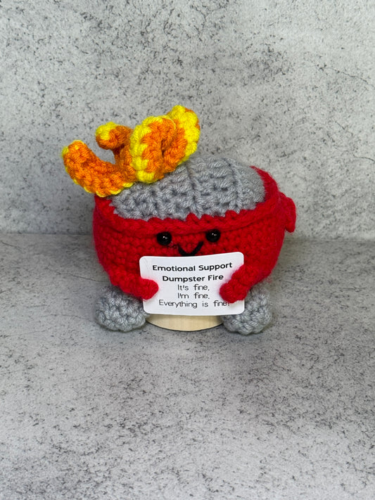 Handmade Crochet Positivity Plush – Uplifting Gifts & Home Décor by CraftnCrumble LLC
