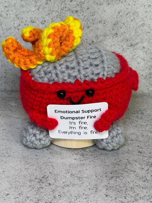 Handmade Crochet Positivity Plush – Uplifting Gifts & Home Décor by CraftnCrumble LLC