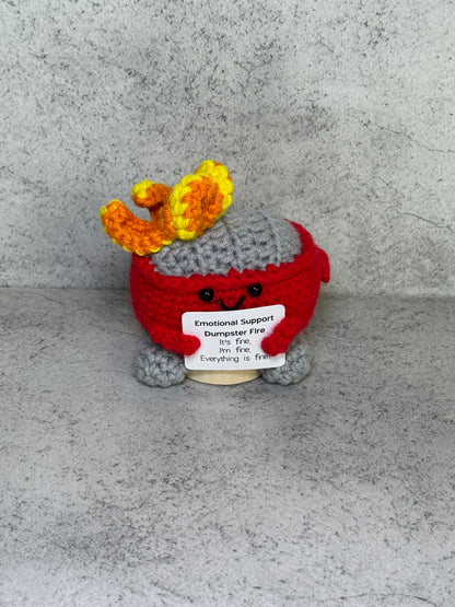 Handmade Crochet Positivity Plush – Uplifting Gifts & Home Décor by CraftnCrumble LLC
