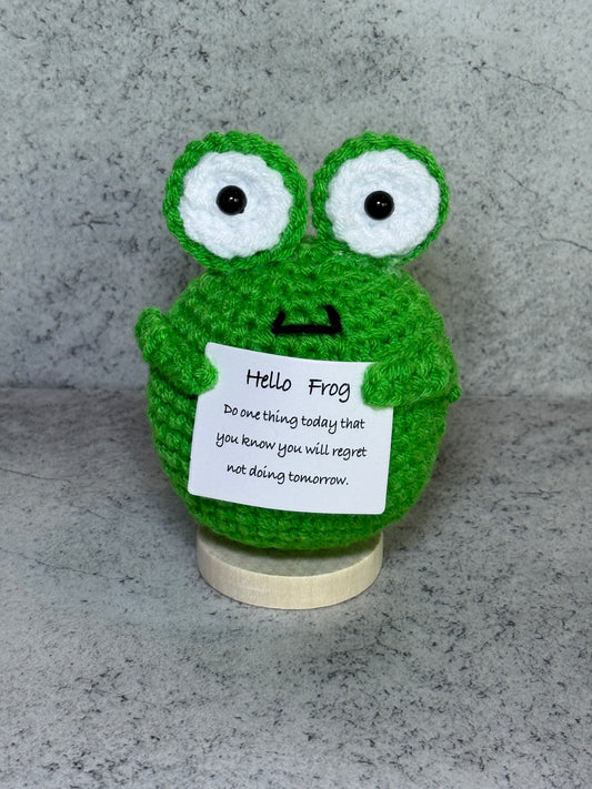 Handmade Crochet Positivity Plush – Uplifting Gifts & Home Décor by CraftnCrumble LLC