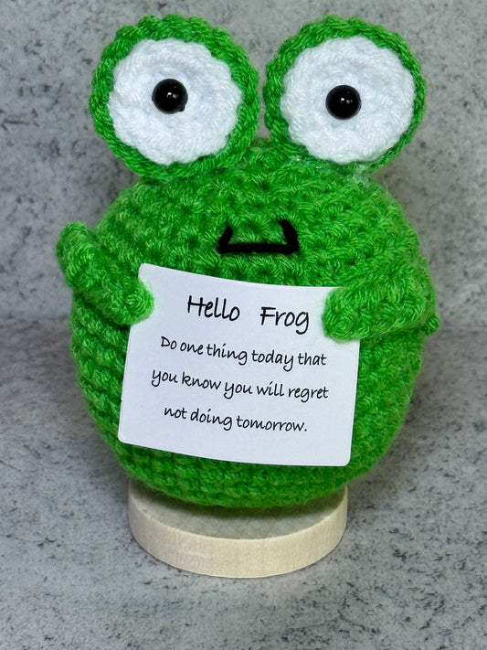 Handmade Crochet Positivity Plush – Uplifting Gifts & Home Décor by CraftnCrumble LLC