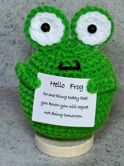 Handmade Crochet Positivity Plush – Uplifting Gifts & Home Décor by CraftnCrumble LLC
