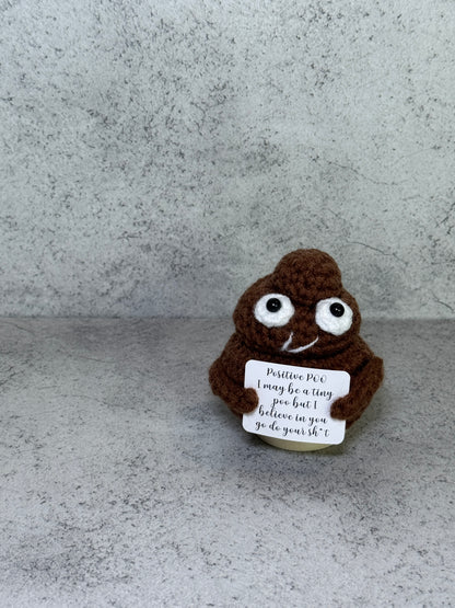 Handmade Crochet Positivity Plush – Uplifting Gifts & Home Décor by CraftnCrumble LLC