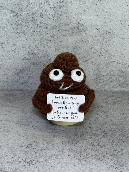 Handmade Crochet Positivity Plush – Uplifting Gifts & Home Décor by CraftnCrumble LLC
