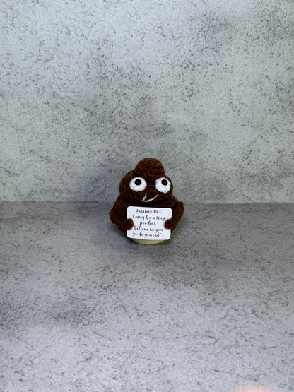 Handmade Crochet Positivity Plush – Uplifting Gifts & Home Décor by CraftnCrumble LLC