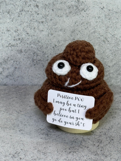 Handmade Crochet Positivity Plush – Uplifting Gifts & Home Décor by CraftnCrumble LLC