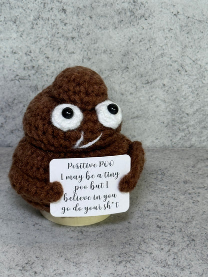 Handmade Crochet Positivity Plush – Uplifting Gifts & Home Décor by CraftnCrumble LLC