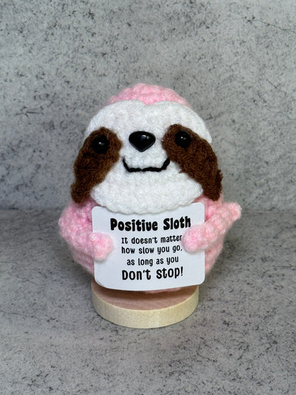 Handmade Crochet Positivity Plush – Uplifting Gifts & Home Décor by CraftnCrumble LLC