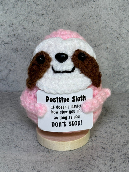 Handmade Crochet Positivity Plush – Uplifting Gifts & Home Décor by CraftnCrumble LLC