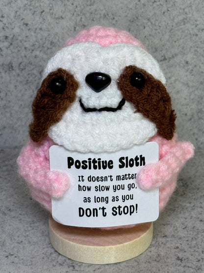 Handmade Crochet Positivity Plush – Uplifting Gifts & Home Décor by CraftnCrumble LLC