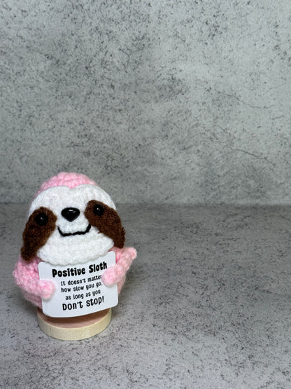 Handmade Crochet Positivity Plush – Uplifting Gifts & Home Décor by CraftnCrumble LLC