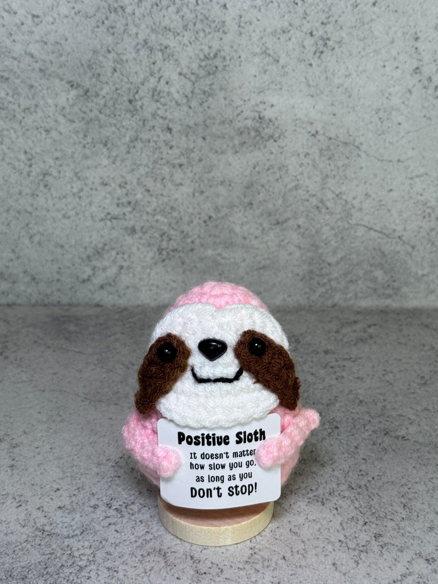 Handmade Crochet Positivity Plush – Uplifting Gifts & Home Décor by CraftnCrumble LLC