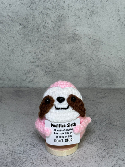 Handmade Crochet Positivity Plush – Uplifting Gifts & Home Décor by CraftnCrumble LLC