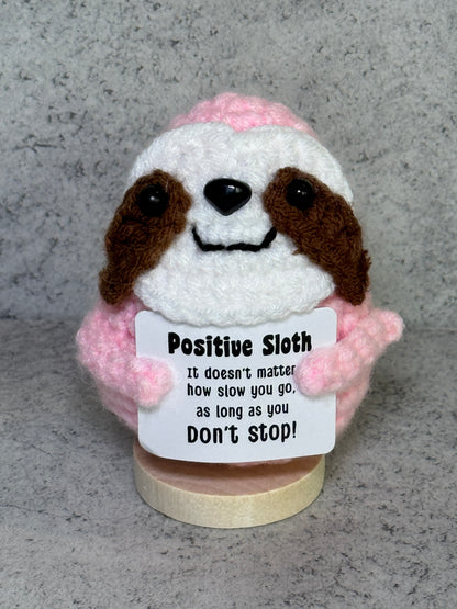 Handmade Crochet Positivity Plush – Uplifting Gifts & Home Décor by CraftnCrumble LLC
