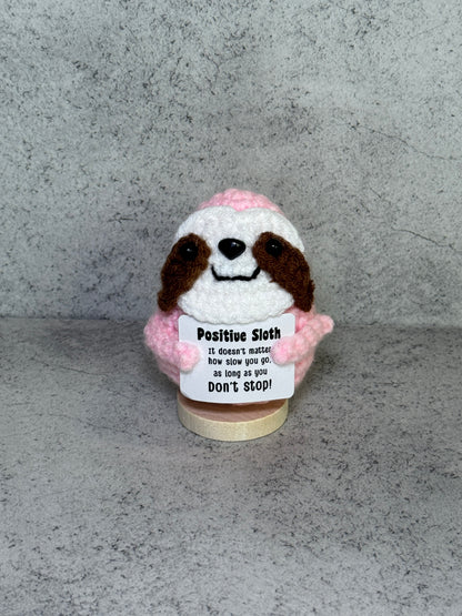 Handmade Crochet Positivity Plush – Uplifting Gifts & Home Décor by CraftnCrumble LLC