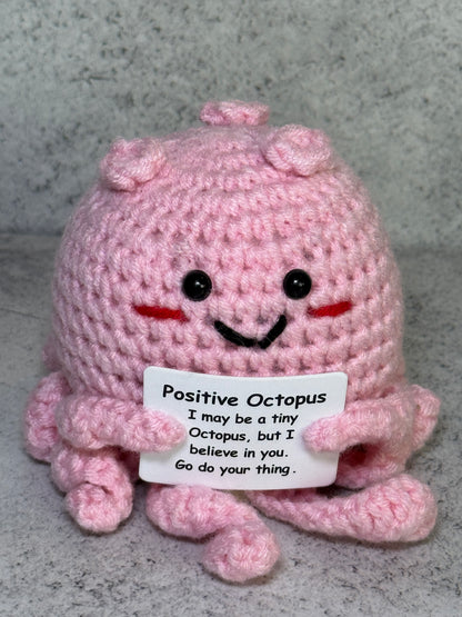 Handmade Crochet Positivity Plush – Uplifting Gifts & Home Décor by CraftnCrumble LLC