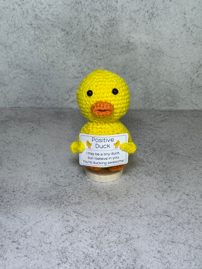 Handmade Crochet Positivity Plush – Uplifting Gifts & Home Décor by CraftnCrumble LLC