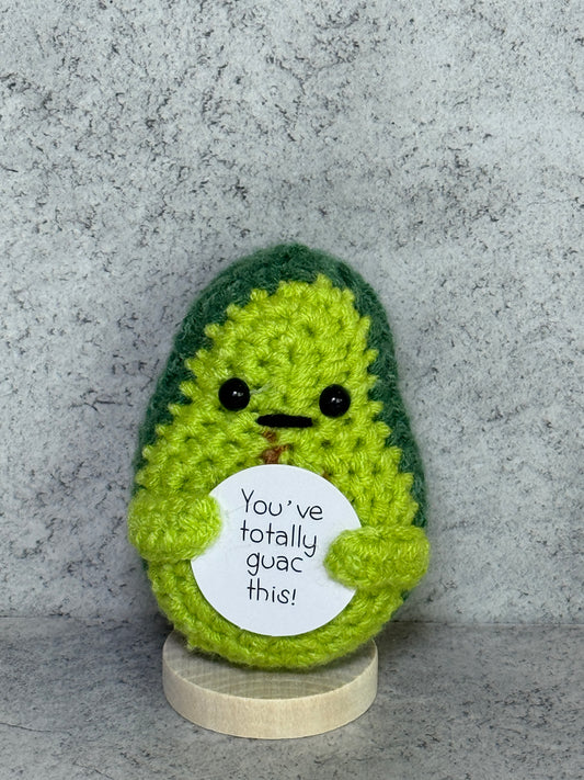 Handmade Crochet Positivity Plush – Uplifting Gifts & Home Décor by CraftnCrumble LLC