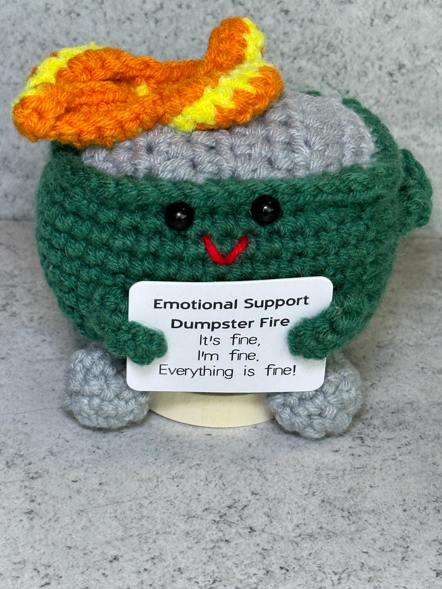 Handmade Crochet Positivity Plush – Uplifting Gifts & Home Décor by CraftnCrumble LLC