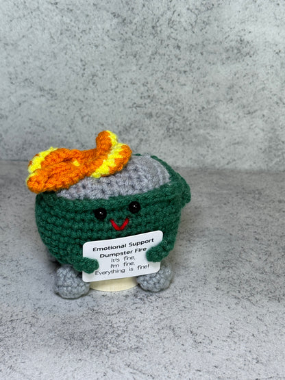 Handmade Crochet Positivity Plush – Uplifting Gifts & Home Décor by CraftnCrumble LLC