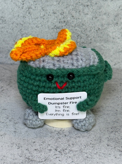Handmade Crochet Positivity Plush – Uplifting Gifts & Home Décor by CraftnCrumble LLC