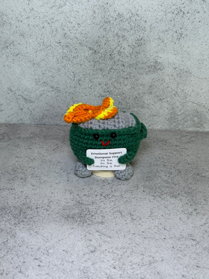 Handmade Crochet Positivity Plush – Uplifting Gifts & Home Décor by CraftnCrumble LLC