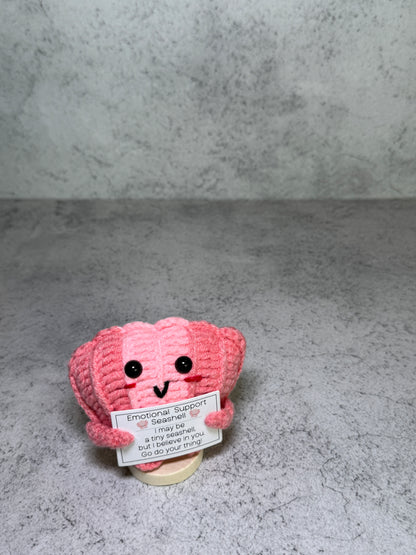 Handmade Crochet Positivity Plush – Uplifting Gifts & Home Décor by CraftnCrumble LLC