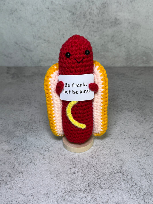 Handmade Crochet Positivity Plush – Uplifting Gifts & Home Décor by CraftnCrumble LLC