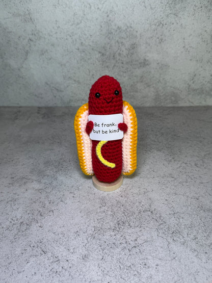 Handmade Crochet Positivity Plush – Uplifting Gifts & Home Décor by CraftnCrumble LLC